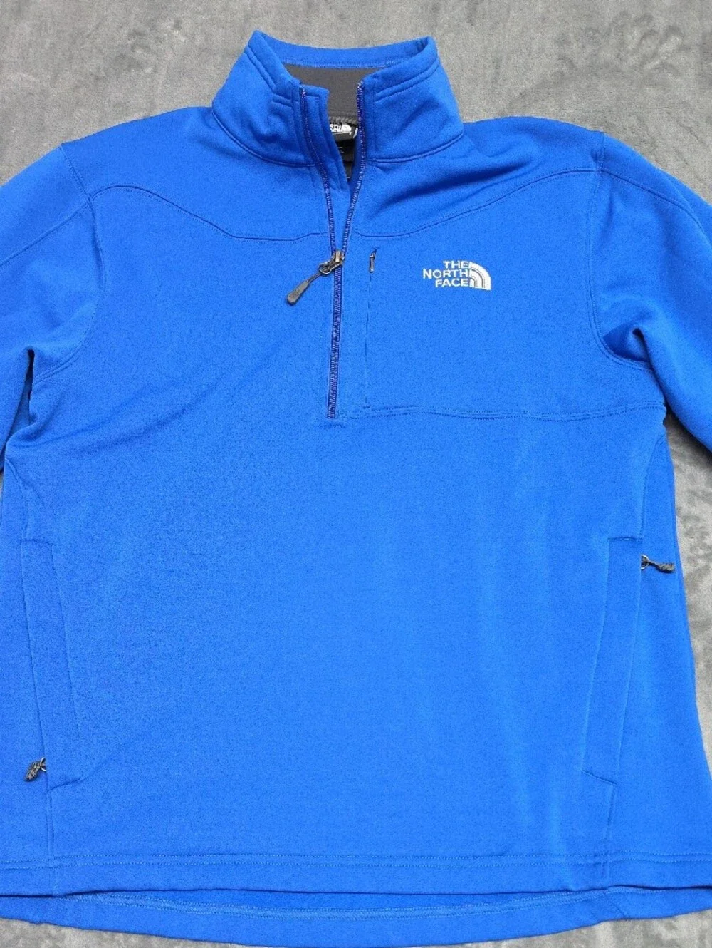 The North Face Men's Royal Blue Half-Zip Fleece Pullover